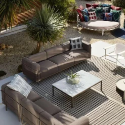 10 Table en tube basse, Grand Modèle, Outdoor