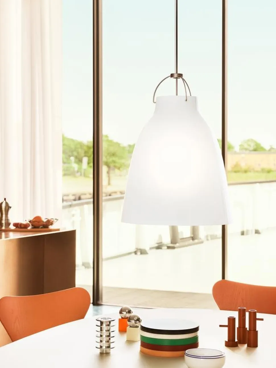 Caravaggio Opal Pendelleuchte