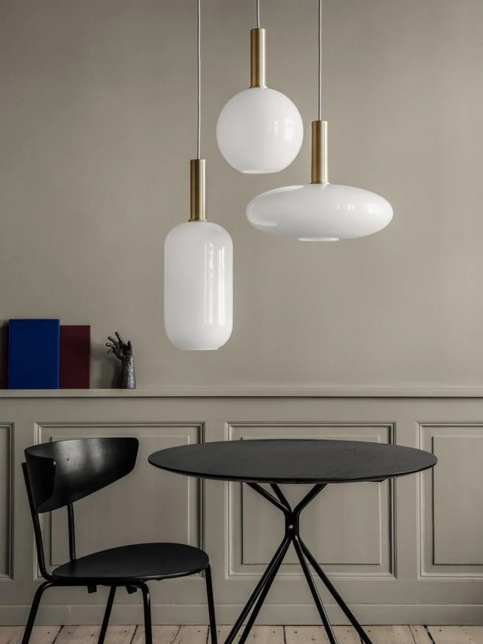 Collect Lighting, Niedrig, Black, Opal Sphere, Weiß