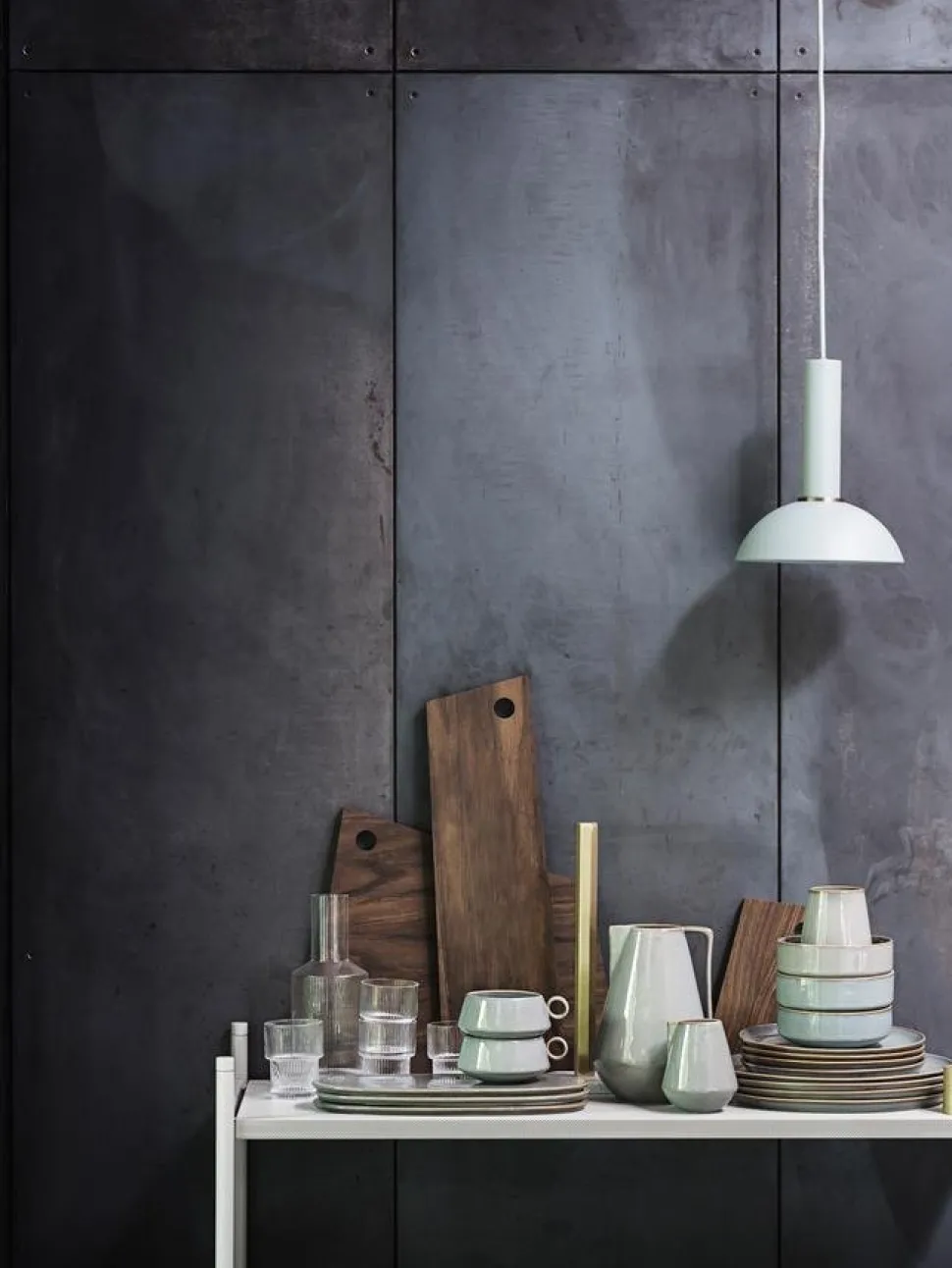 Collect Lighting, Niedrig, Light grey, Disc, Light grey