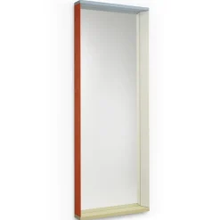 Colour Frame Mirror, Groß (58cm x 140 cm), Blau / Orange
