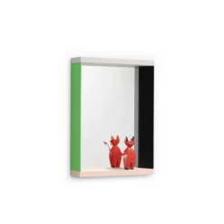 Colour Frame Mirror, Groß (58cm x 140 cm), Blau / Orange
