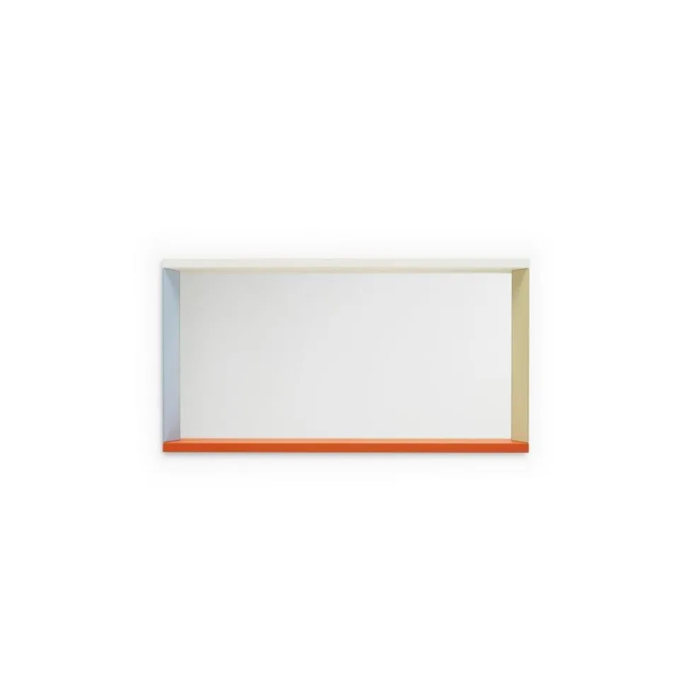 Colour Frame Mirror, Mittel (48 cm x 91 cm), Blau / Orange