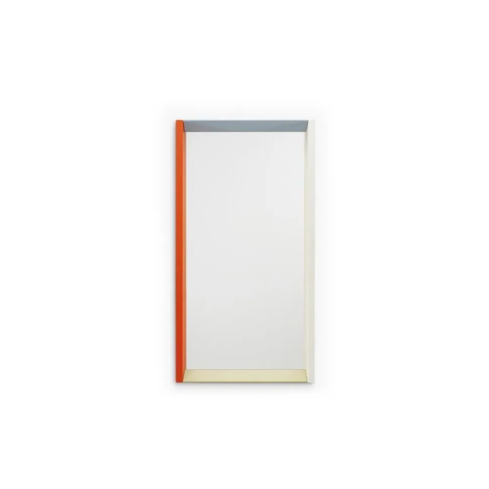 Colour Frame Mirror, Mittel (48 cm x 91 cm), Blau / Orange