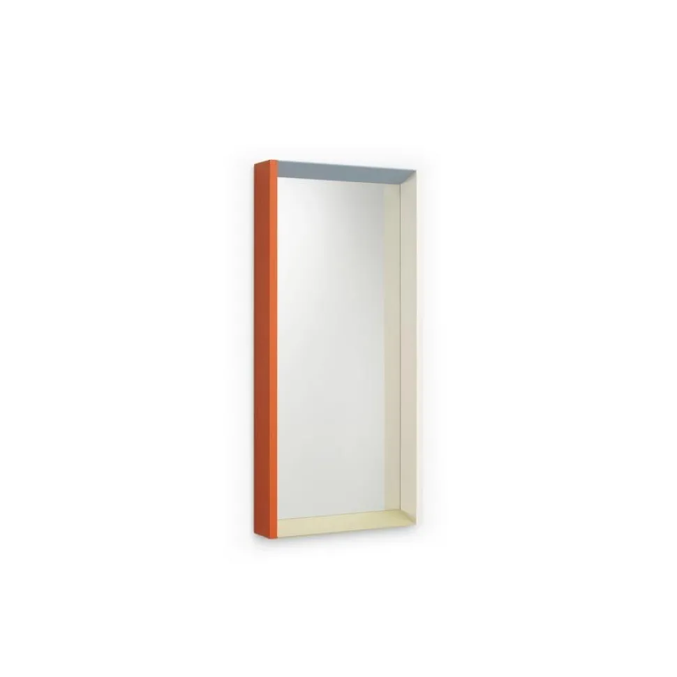 Colour Frame Mirror, Mittel (48 cm x 91 cm), Blau / Orange