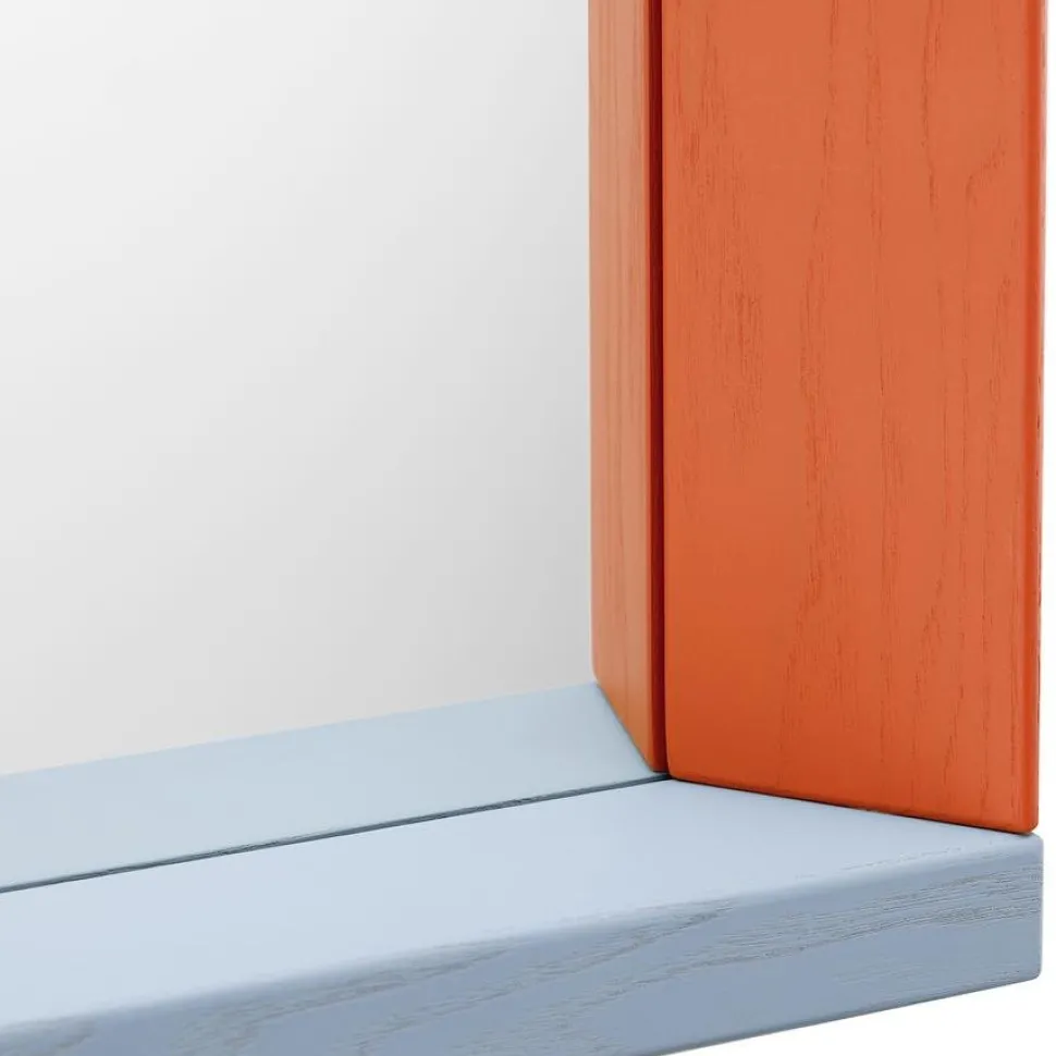 Colour Frame Mirror, Mittel (48 cm x 91 cm), Blau / Orange