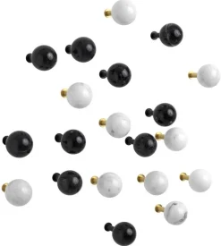 Dots Stone Wandhaken 5er Set