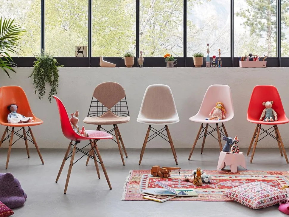 Eames Plastic Side Chair RE DSW