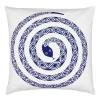 Graphic Print Pillows, Snake, ultramarin