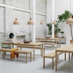 Linear Wood Bench