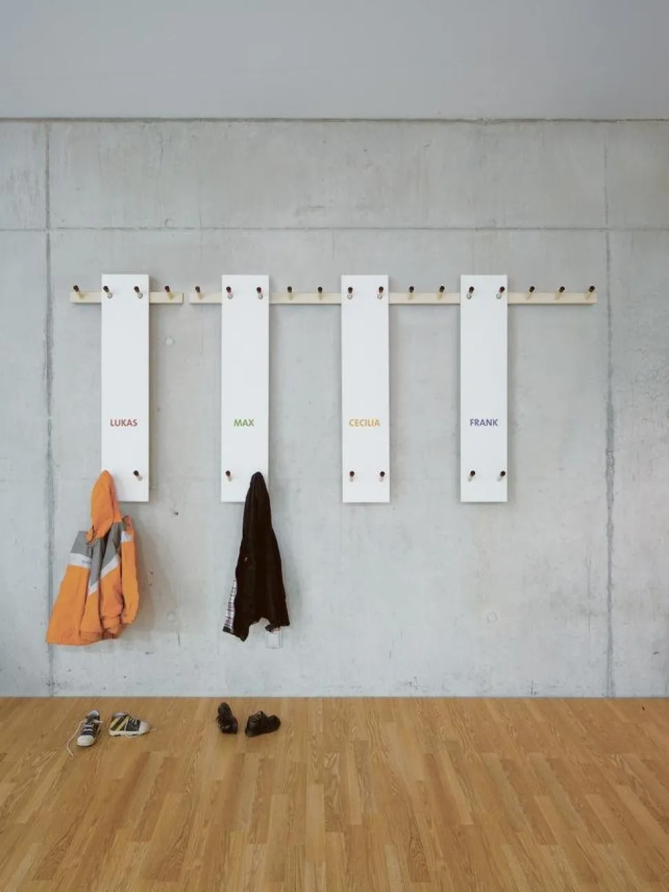 Rechenbeispiel Kindergarderobe
