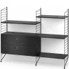 String System Bodenregal mit Schubladen