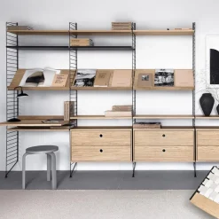String System Zeitschriftenablage Holz