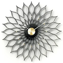 Sunflower Clock Black