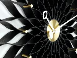 Sunflower Clock Black