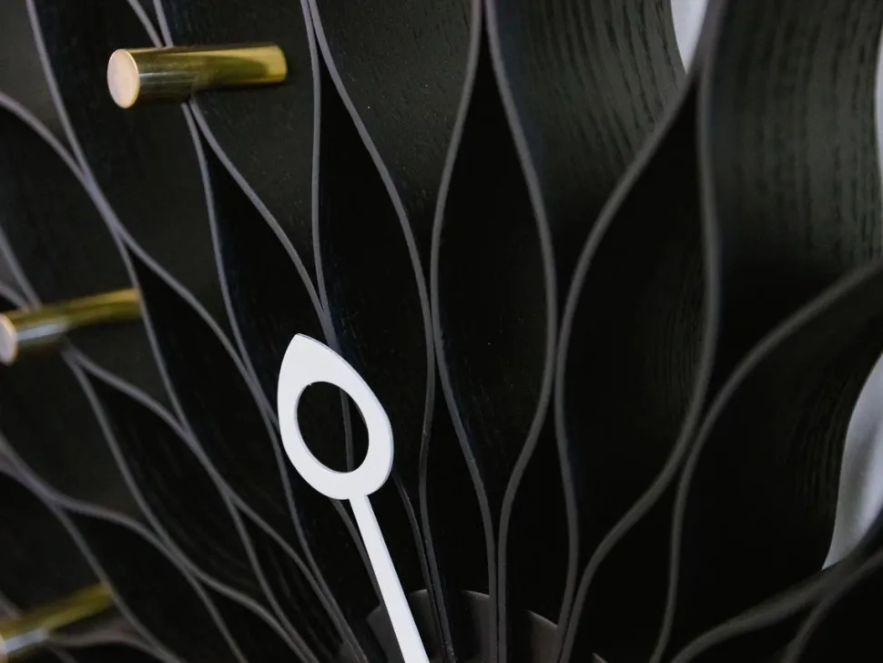 Sunflower Clock Black