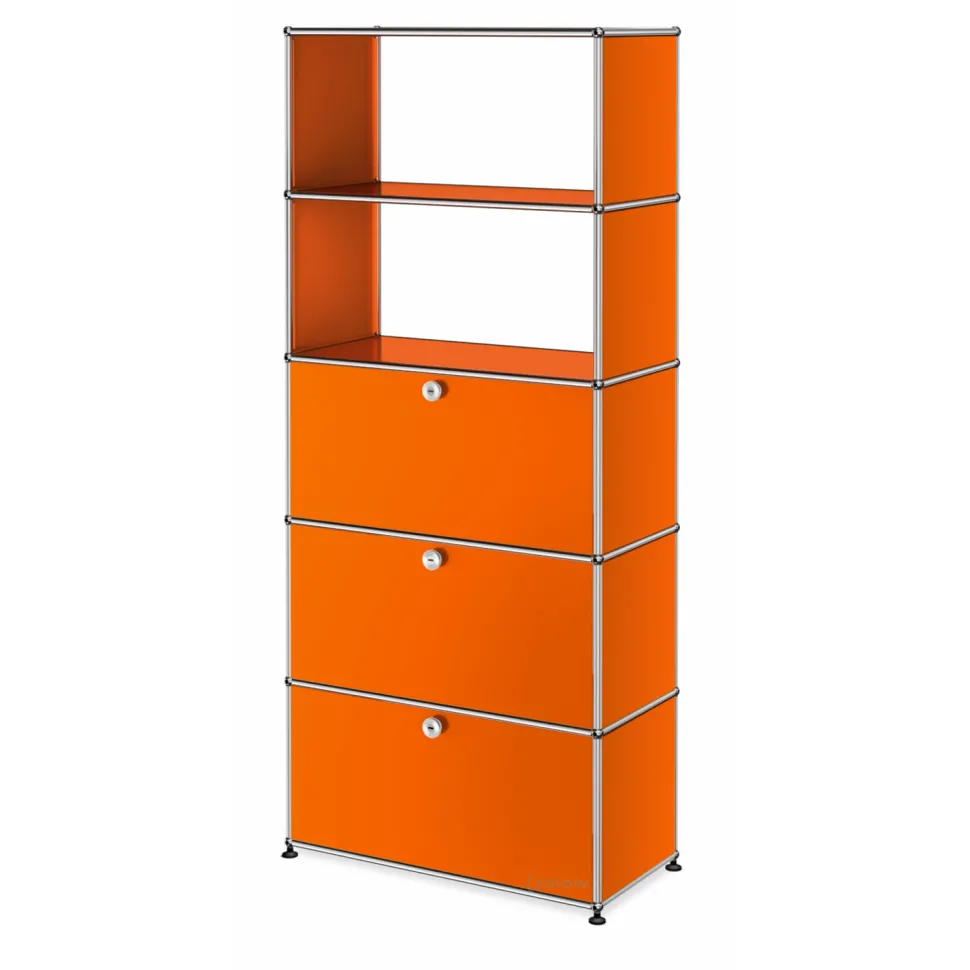USM Haller Aktenregal mit Klappen und Schublade