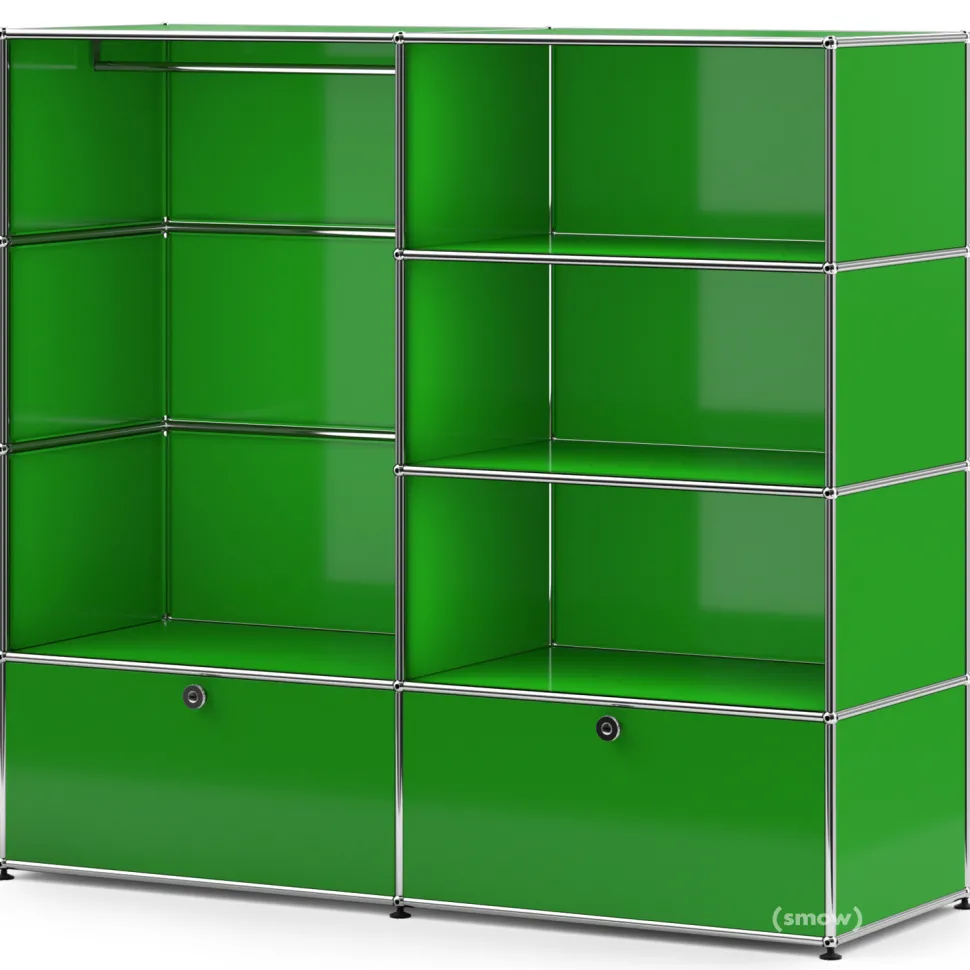 USM Haller Garderobe L mit Kleiderstange
