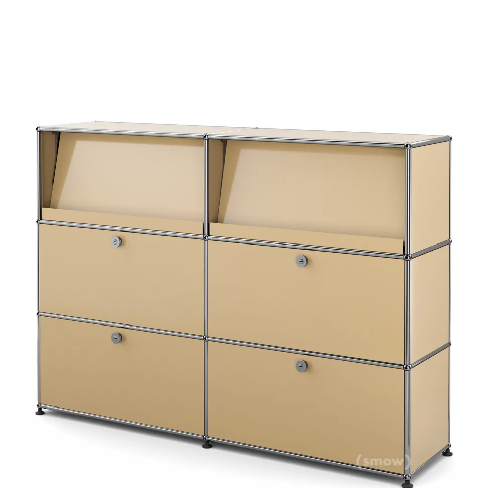 USM Haller Highboard L mit Schrägtablaren