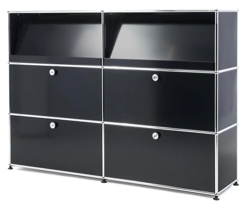 USM Haller Highboard L mit Schrägtablaren