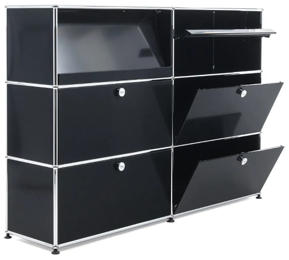 USM Haller Highboard L mit Schrägtablaren