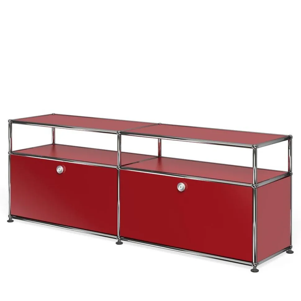USM Haller Lowboard L mit Aufbau, individualisierbar