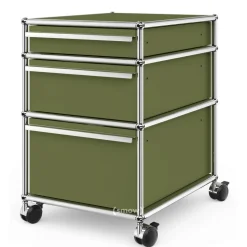USM Haller Rollcontainer mit 3 Schubladen Typ II (mit Gegengewicht)
