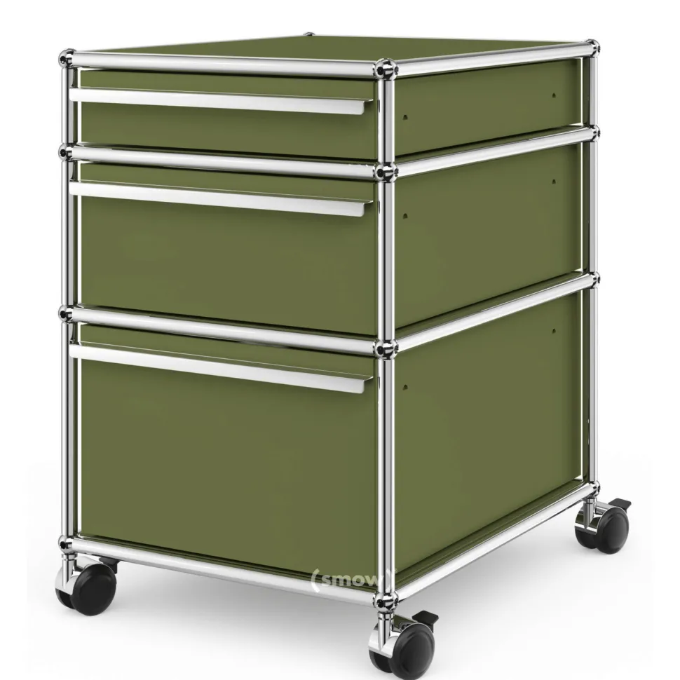 USM Haller Rollcontainer mit 3 Schubladen Typ II (mit Gegengewicht)
