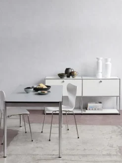 USM Haller Sideboard L mit 2 Klappen, unten Struktur
