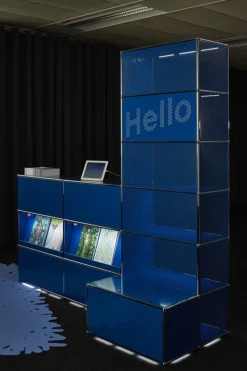 USM Haller Theke Typ 2 (mit Schrägtablaren)