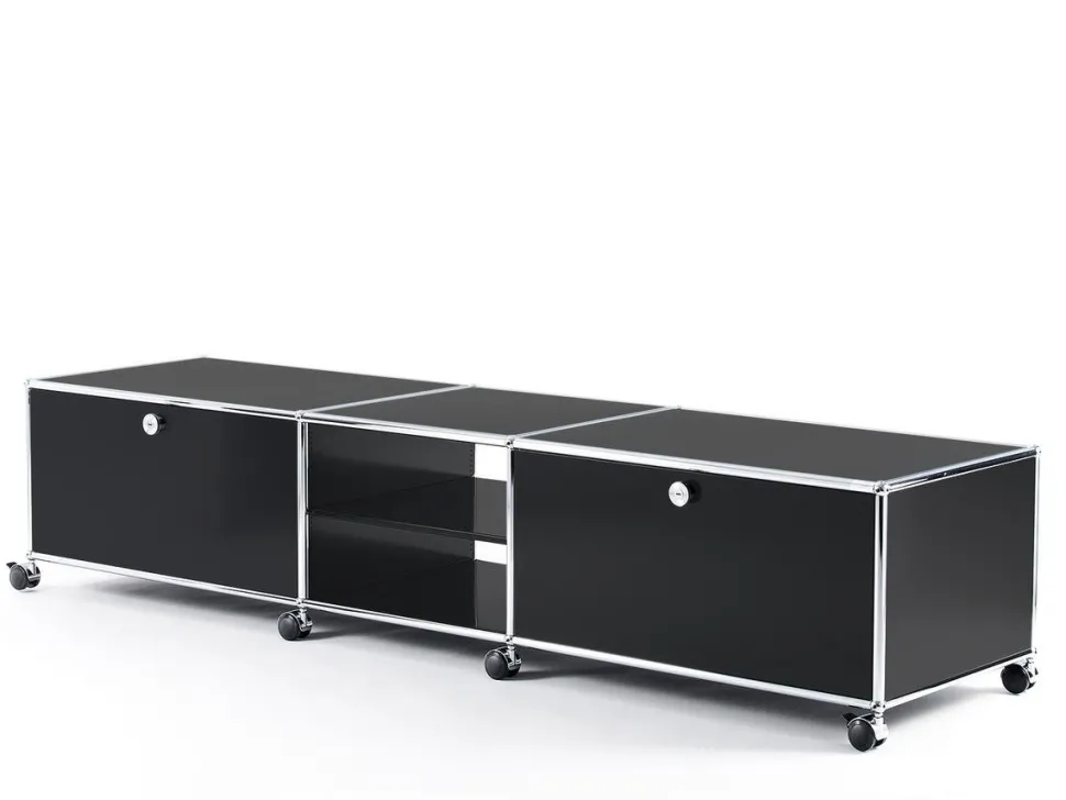 USM Haller TV-Lowboard XL auf Rollen