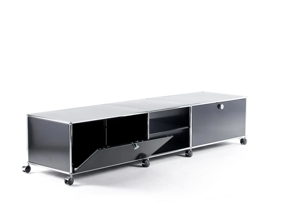 USM Haller TV-Lowboard XL auf Rollen