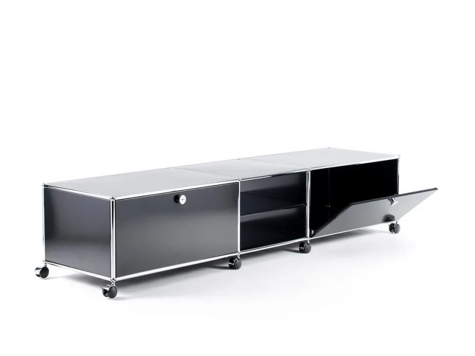 USM Haller TV-Lowboard XL auf Rollen