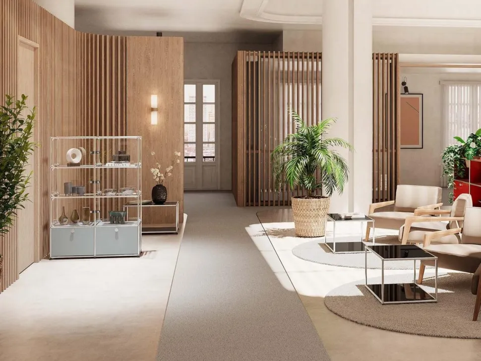 USM Haller Vitrinenschrank