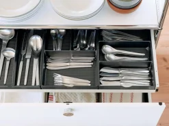 USM Inos Materialeinsatz für flache Schublade (Rollcontainer)
