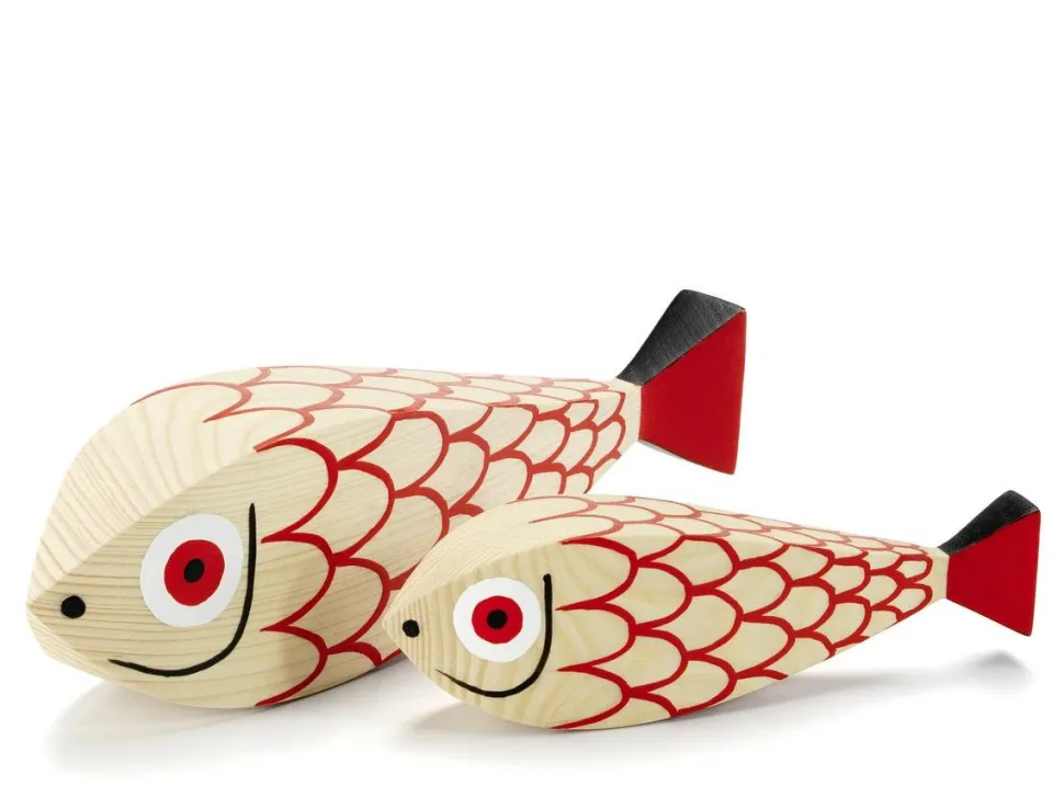 Wooden Dolls Mother Fish & Child