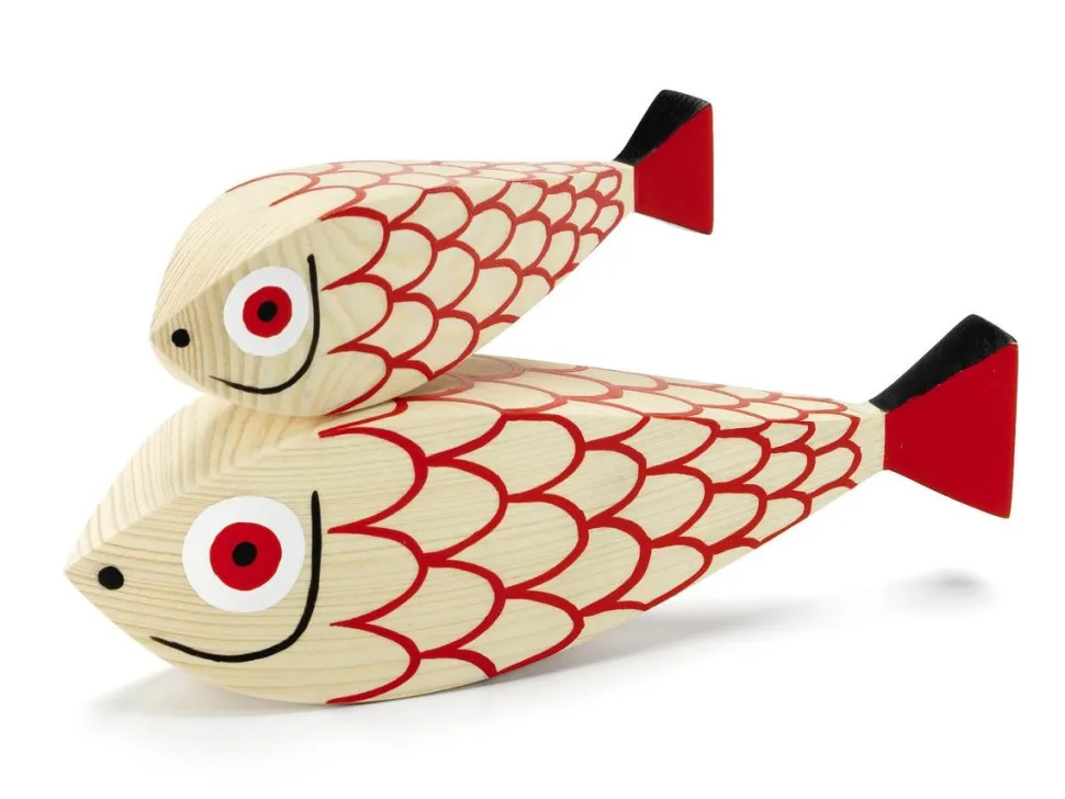 Wooden Dolls Mother Fish & Child