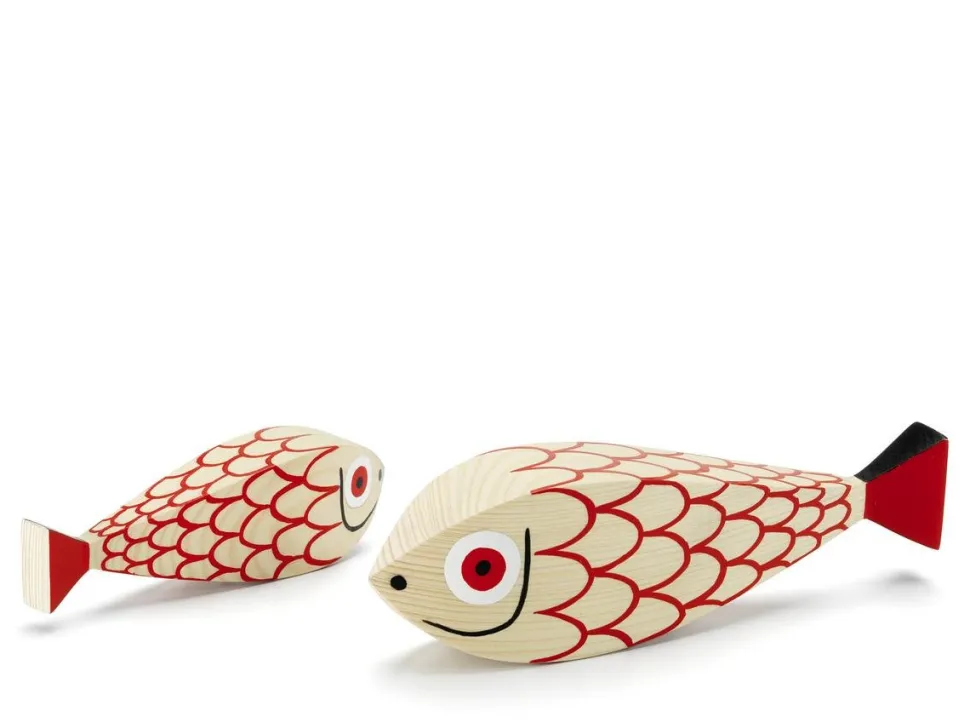 Wooden Dolls Mother Fish & Child
